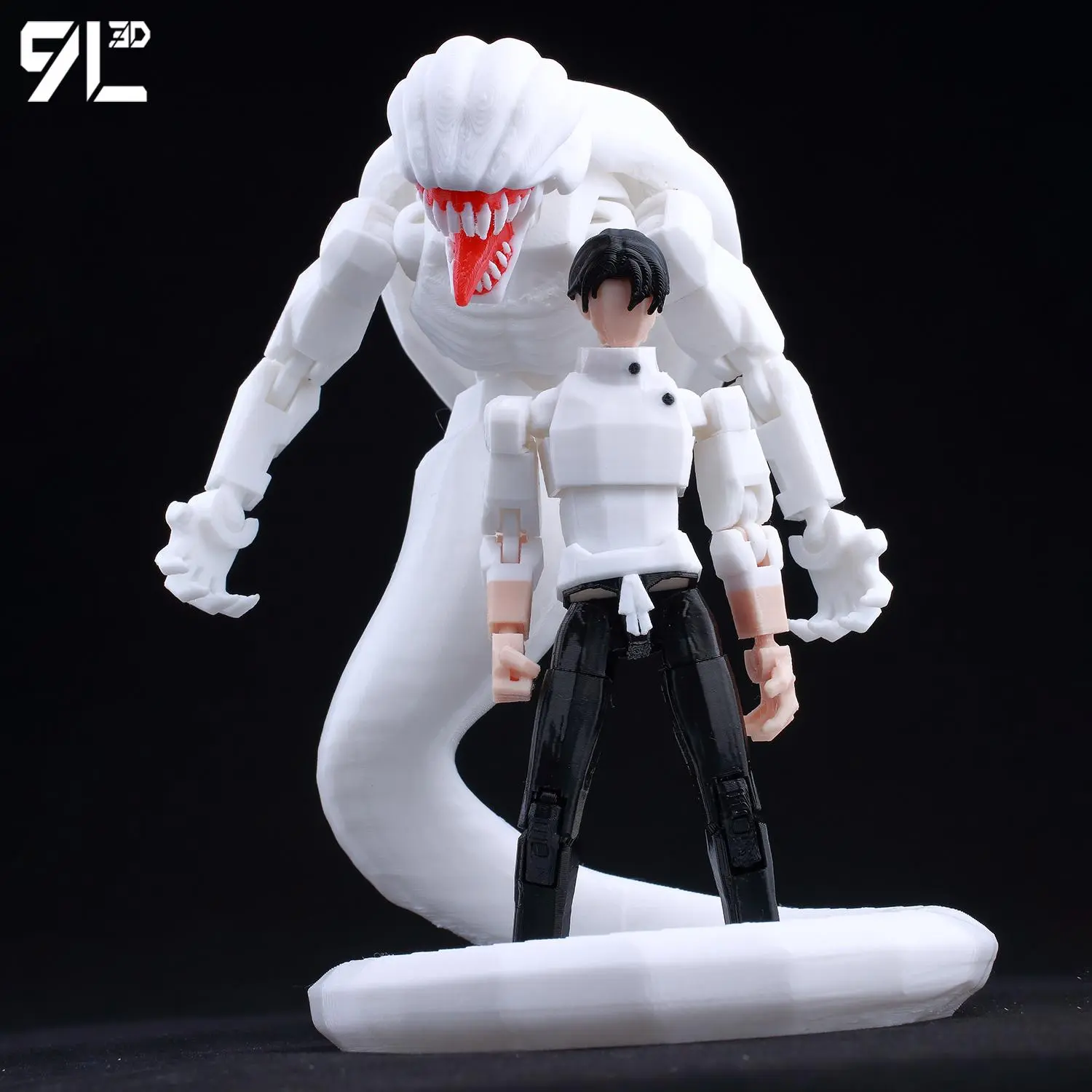 9L3D Lucky13 Jujutsu Kaisen Yuuta Rika 3D Printed Figures Set Multi-Jointed Poseable Anime Model Cursed Aura Effect Collectible