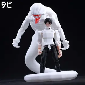 9L3D Lucky13 Jujutsu Kaisen Yuuta Rika 3D Printed Figures Set Multi-Jointed Poseable Anime Model Cursed Aura Effect Collectible