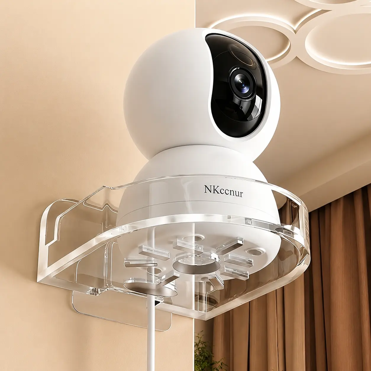 NKCCNUR A Set of Adjustable Heavy-duty Camera Mounts, Drill-free Wall-mounted, Space-saving, Secure and Stable, Suitable for Both Indoor and Outdoor Use, Easy to Install