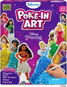 Poke in Art - Skillmatics Art & Craft Activity, Mess-free Art for Kids, DIY kit, Gifts for Girls & Boys Ages 4 to 9 Creative Play Artistic