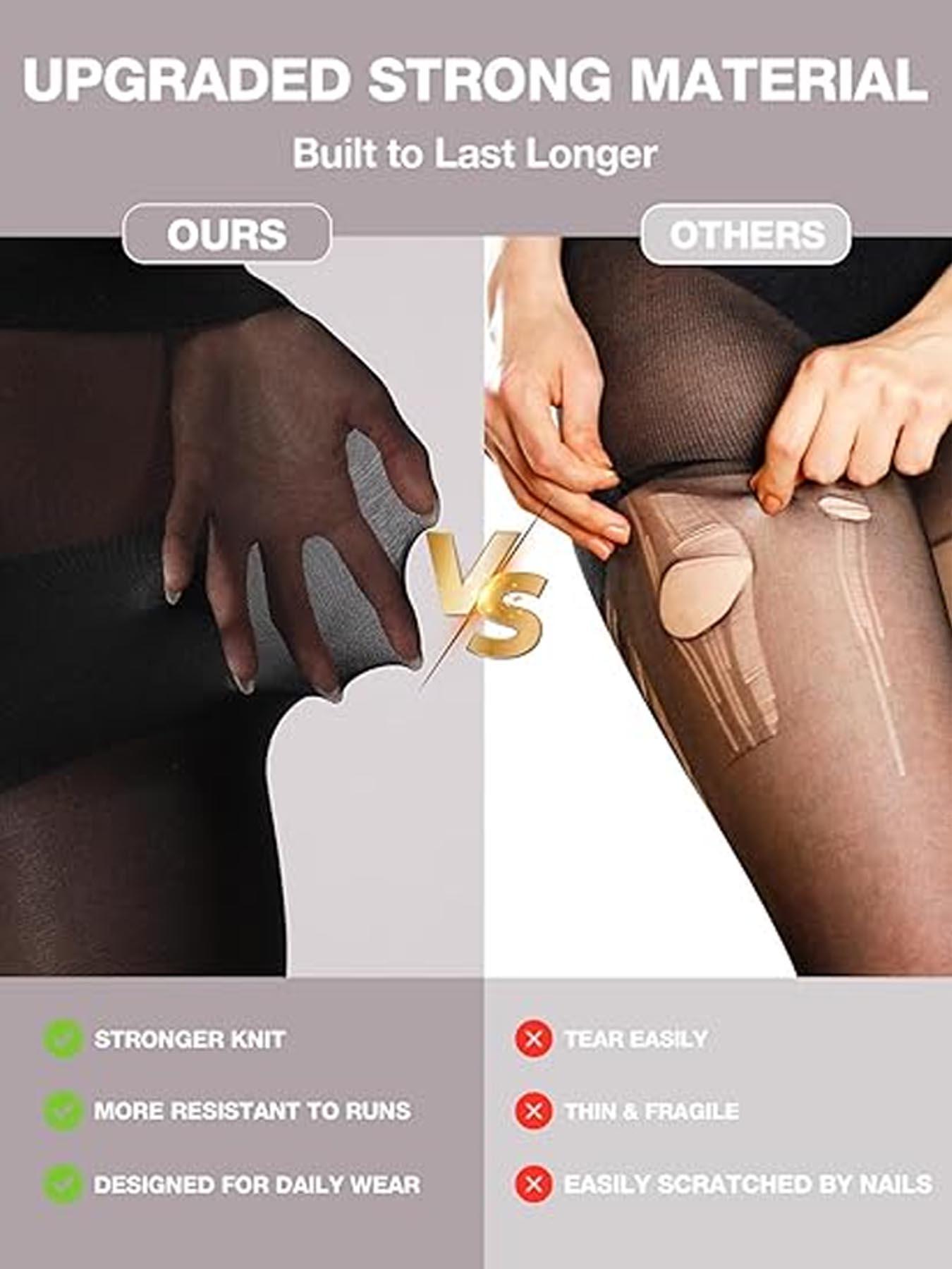 2pairs- High Waist Shaping Tights, 40D Sheer to Waist Pantyhose for Women, Tummy Control & Butt Lifting, Soft Durable Nylon Stockings for All-Day Comfort, Perfect for Casual, Formal & Office Wear