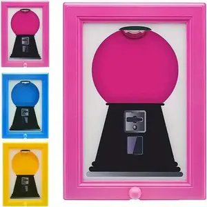 1 wall-mounted square candy dispenser, candy jar and photo frame, decorations, convenient for distributing candies and nuts, suitable for candies, nuts, pet snacks, etc. It can be hung on the wall or placed on the table.