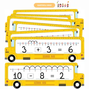 HARTSELL SHOP 26-Pack Boho Number Line Dry Erase Boards Cards 14"x4" Double-Sided 0-10 & 0-20 Math Manipulatives for Kids Students Special & 1st Grade Classroom Must Haves, Back-to-school Supplies