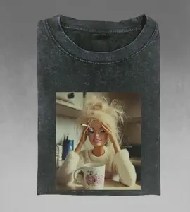 Vintage 90s Distressed Doll Meme Shirt, Sarcastic Graphic Tee