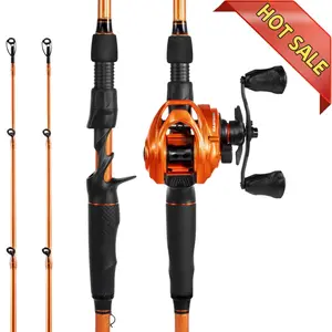 KastKing Lethal Blaze Twin-tip Fishing Rod and Reel Combo, IM6 Graphite 2Pc Blanks, Stainless Steel Guides with Ceramic Rings, Contoured EVA Handles & Fighting Butt, Split or Full Rear Handle Design, 10 Models
