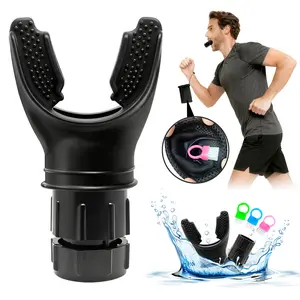 Portable breathing exercise device for lungs, Breathing trainer with Resistance Adjustable, Lung Trainer with excellent quality silicone, Improve Breathing Capacity and Endurance,Easy to Clean and Use