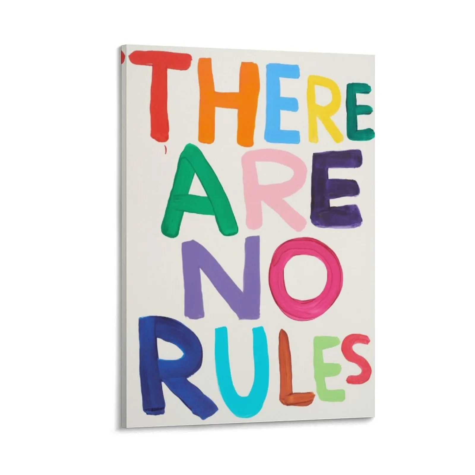 There-Are-No-Rules David-Shrigley Canvas Wall Art Posters Canvas Painting Wall Art Decor For School Office And Family Canvas Poster Bedroom Decor Sports Landscape Office Room Decor Gift Frames Ornaments Artistic Decoration Print Photo