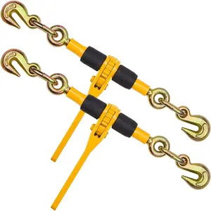 VEVOR Chain Binder Ratchet Load Binder 1/4"-5/16" 2600 lbs for Tie Down 2 Pack