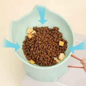 Elevated Cat Feeder Pet Bowl Neck Protection Dog Bowl Large Capacity Anti-Tipper Pet Supplies, High Footed Design for Cats & Dogs