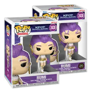 Funko Pop Animation Rumi (What It Sounds Like) Chase Set of 2 Glow GITD With Protector