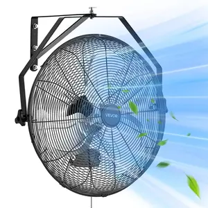 VEVOR 20 Inch Industrial Wall Mount Fan 3 Speed 4650 CFM for Garage Workshop