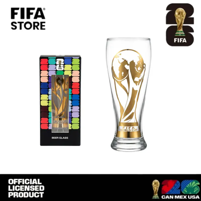 FIFA World Cup 2026 Official Fan Glass Cup | Soccer Party Beer