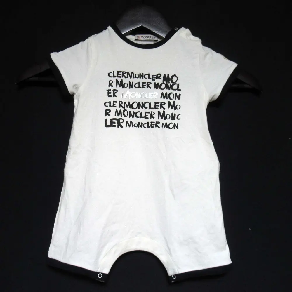 Pre-owned MONCLER Cotton Small Leather Goods Baby Romper