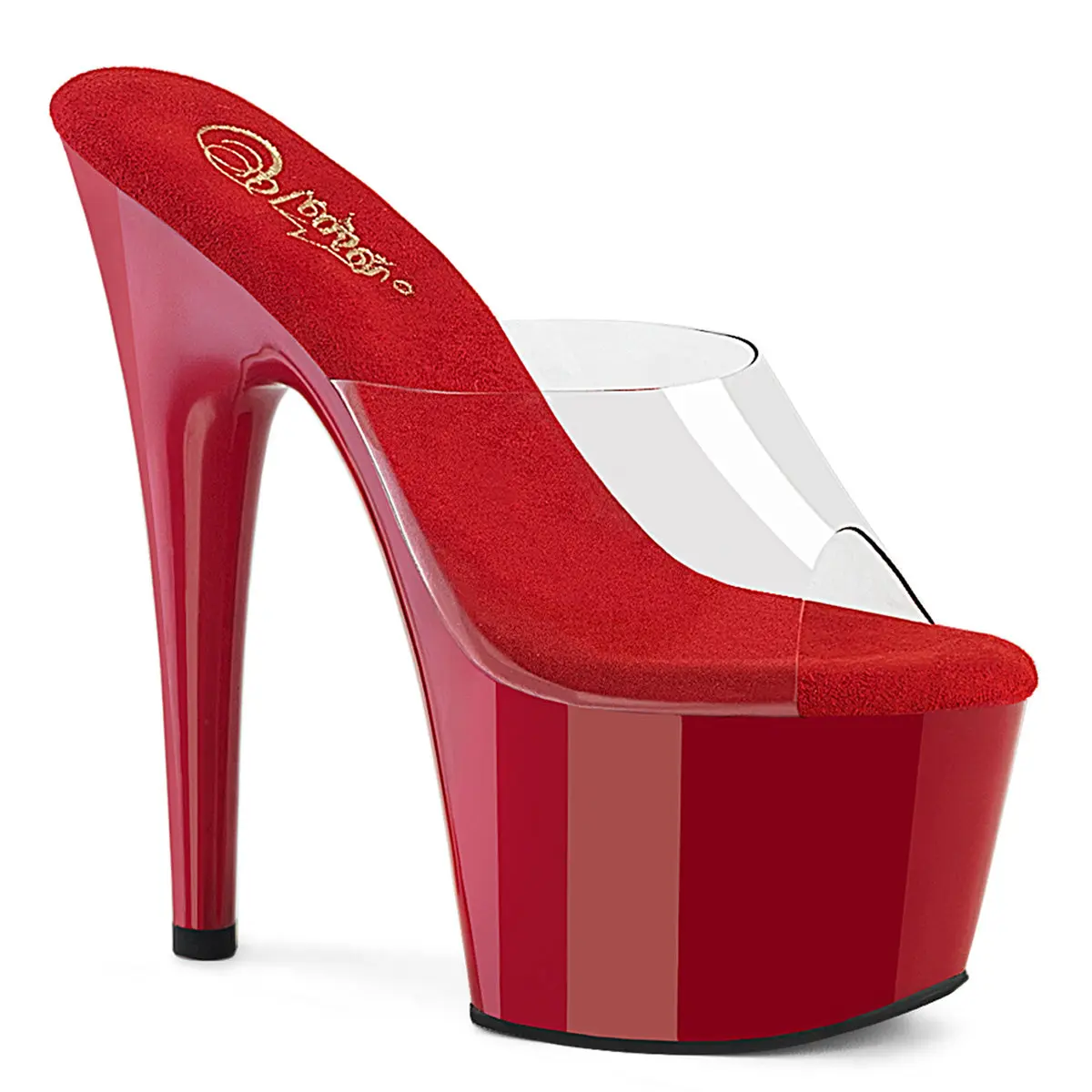 Pleaser Women's Adore-701 Platform Heeled Slide Sandal, Stylish High Heels for Fashion-Focused Footwear Needs