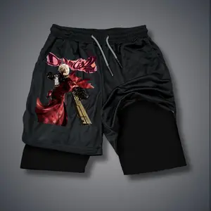 Game Double-Layer Sports Shorts Graphic Shorts Black Shorts Camo Shorts Streetwear Shorts Men Outfits Men Short Shorts Vacation Outfits Shorts