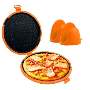 Double-Sided Sandwich Maker, Microwave-Safe Quick Heating Plate, Bread Baking Tray, Detachable, Portable Breakfast Grilling Pan