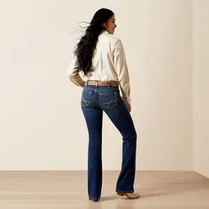 Ariat Women's Adalynne Barryessa Dark Wash Perfect Rise Boot Cut Jeans 10065885