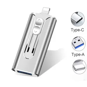 Type-C & Android OTG USB 3.0 Flash Drive, 3-In-1 Memory Stick, Ultra-Fast Photo Stick, Compact And Portable, 128GB/256GB/512gb/1tb External Storage, Thumb Drive, Usb Flash Drives, Android Devices