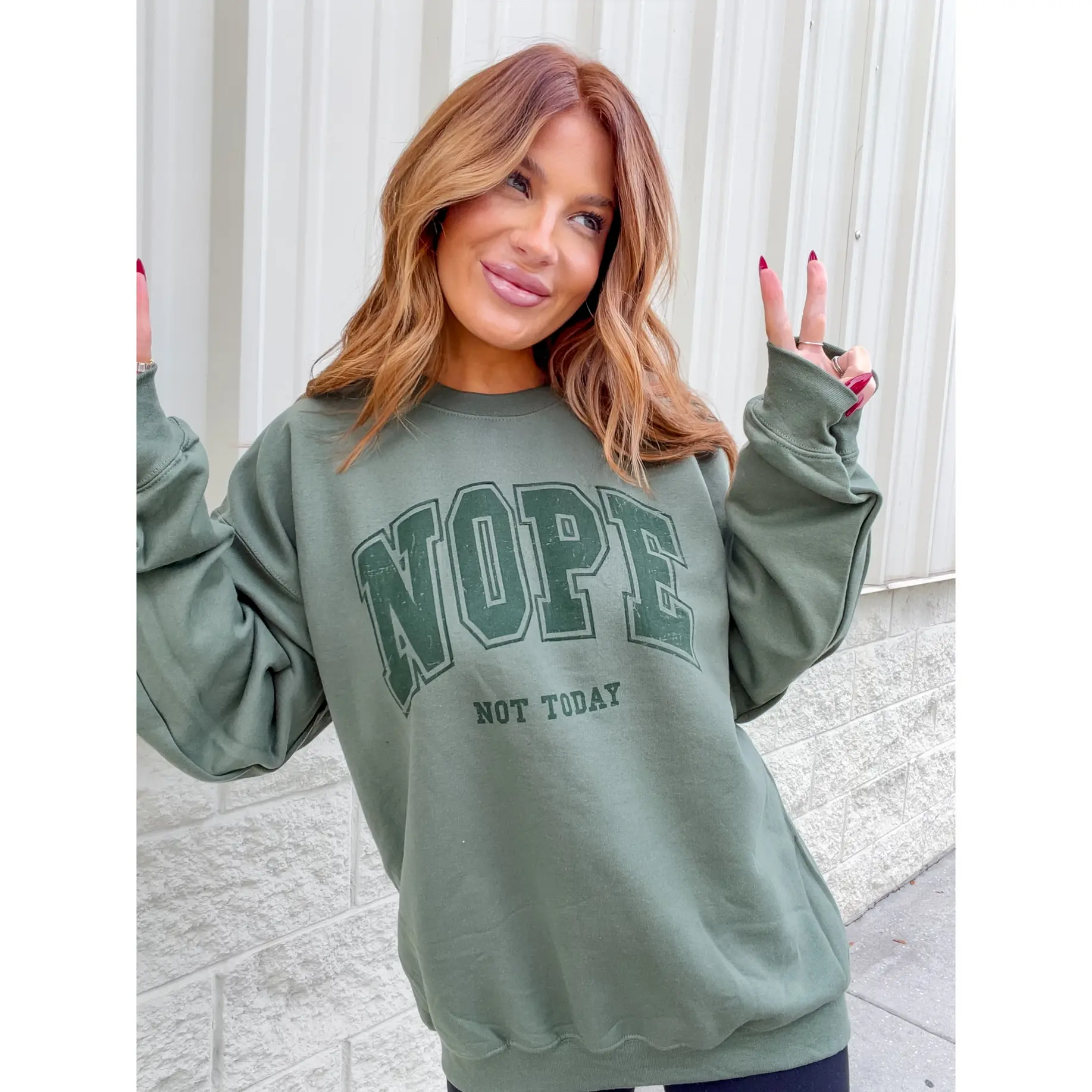 Not Today C.O.C. Graphic Pullover