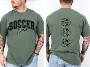 Soccer Dad Shirt Custom Soccer Shirts Dad Soccer Gift Dad Soccer TShirt Soccer Game Day Shirt Soccer Dad Gifts Personalized Soccer Tee