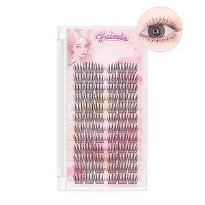 Glue-in type 72-cluster Korean-style false eyelashes, C curl, 12mm, natural realistic, reusable, individual lashes, idol-style, Beginner Friendly Lashes, easy for beginners, suitable for daily commuting, Eyelash Extensions, Eyelash Clusters