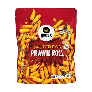 IRVINS Spicy Salted Egg Shrimp Rolls 105g - Limited Edition Snack