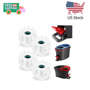 4Pcs Spin Mop Replacement Parts, Spin Mop Bucket Clutch Bearing Gear Sprockets Replacement Compatible with Ocedar
