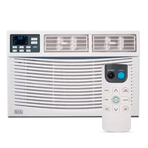 BLACK+DECKER Window Air Conditioner 10,000 BTU, AC Window Unit Cools Up to 450 Square Feet, AC Unit with Remote Control, 3 Cooling Speeds and Fan Only Function, BWAC10WTB, White