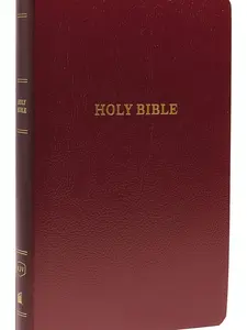 KJV Holy Bible: Gift and Award, Burgundy Leather-Look, Red Letter, Comfort Print: King James Version Imitation Leather – March 28, 2017