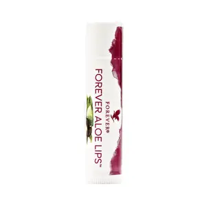 Forever Aloe Lips - Powerful Soothing Moisture with Jojoba & Beeswax for Glossy Smooth Lips Vegetarian Friendly & Gluten Free