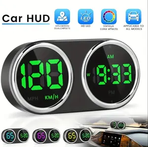 GPS Heads Up Display for Cars Digital Dashboard Speedomete with MPH/KMH, Universal HUD Display Car with 2M USB Cable and Clock, QC3.0 Fast Charger, Plug & Play for Car Boat Truck Motor SUV Golf Cart