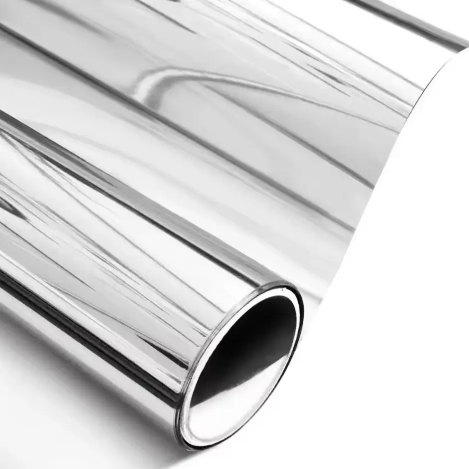 Silver Color Stainless Steel Contact Paper, Removable Self-Adhesive Metal Surface Wallpaper, Ideal for Kitchen Cabinets, Interior Wall & More, Self Adhesive Waterproof Wallpaper Film