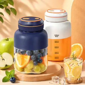Portable Home Juicer (44 oz) — USB-Rechargeable Juice Blender Cup: A Large-Capacity, Multi-Functional Juicer (Equipped with a 38-Blade Assembly) Designed Specifically for Smoothies and Liquid Diets — A Summer Essential.