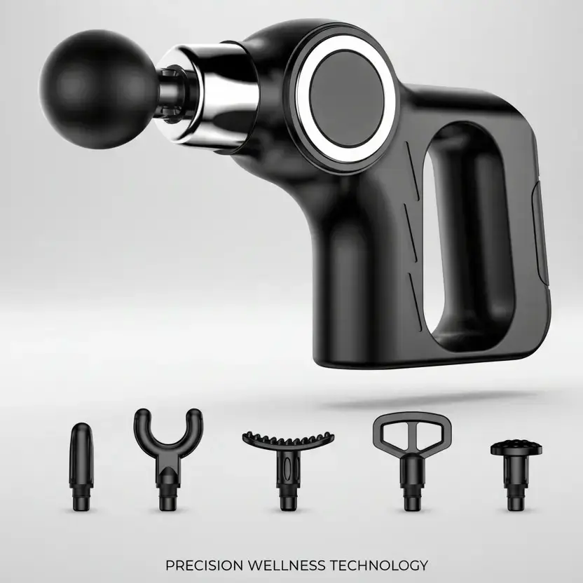 High-End Deep Muscle Fascia Gun (single Pack), Includes 6 Massage Heads, Professional Handheld Daily Full Body Relaxation Aid Instrument