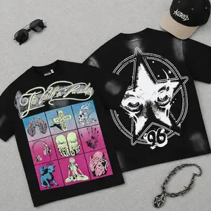 Hell Star Graphic T Shirt Pure Cotton Streetwear Y2K TikTok Viral Oversized Graphic Tee Summer Daily Casual Party Outfit Hip Hop Harajuku Unisex Top