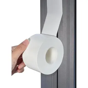 White Window Weather Sealing Tape,Window Draft Isolation Sealing Film Tape,Window AC Seal Air Conditioner Sealing Tape No , Self Adhesive for Keep Out Cold Air Dust Rain,
