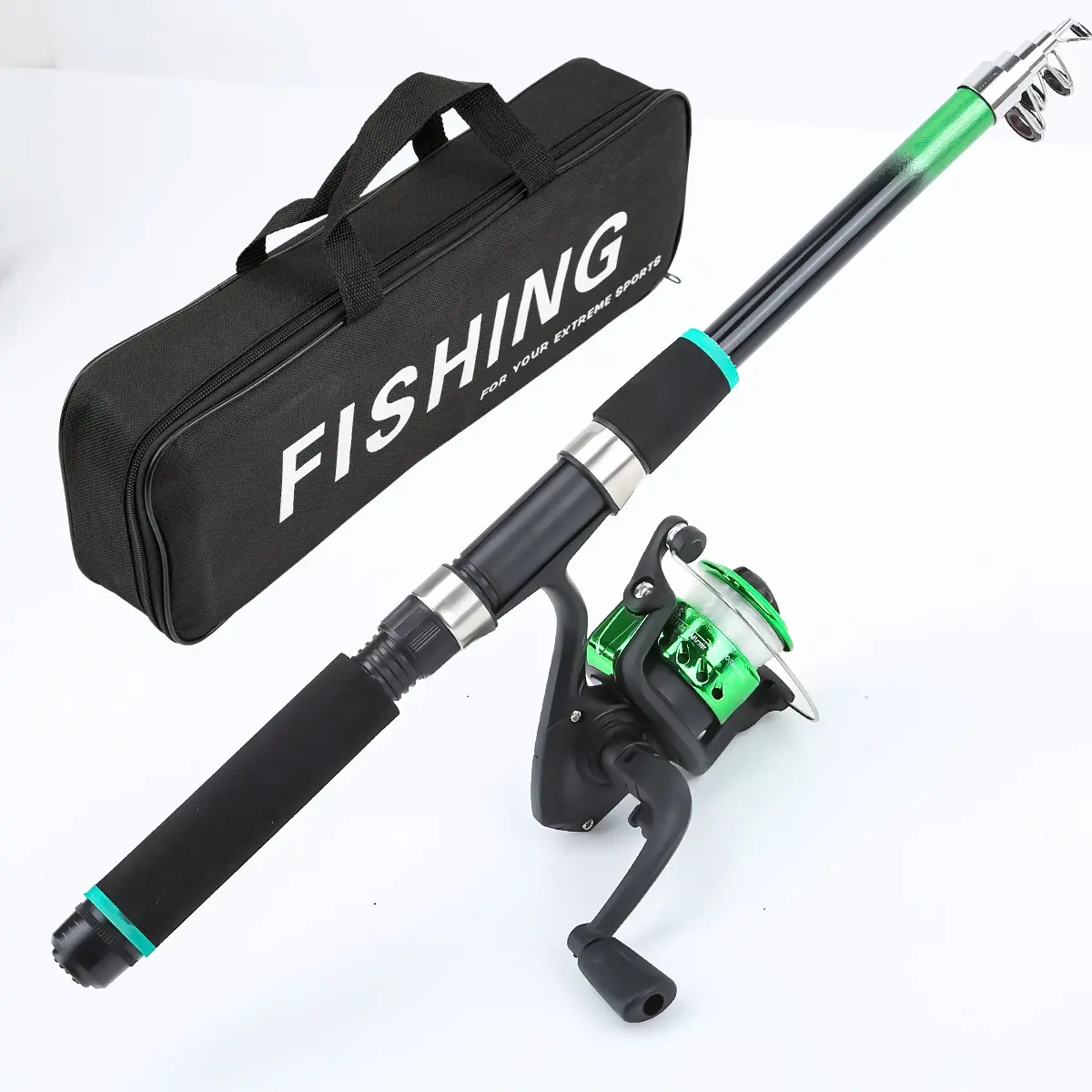 Portable Telescopic Fishing Rod Set, Simple Design, Smooth Spinning Reel, Dedicated Storage Bag, Beginner Freshwater Saltwater Gear, Travel Fishing Pole