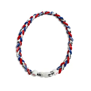 RAD - 18" Braided Rope Necklace (Red/White/Blue)