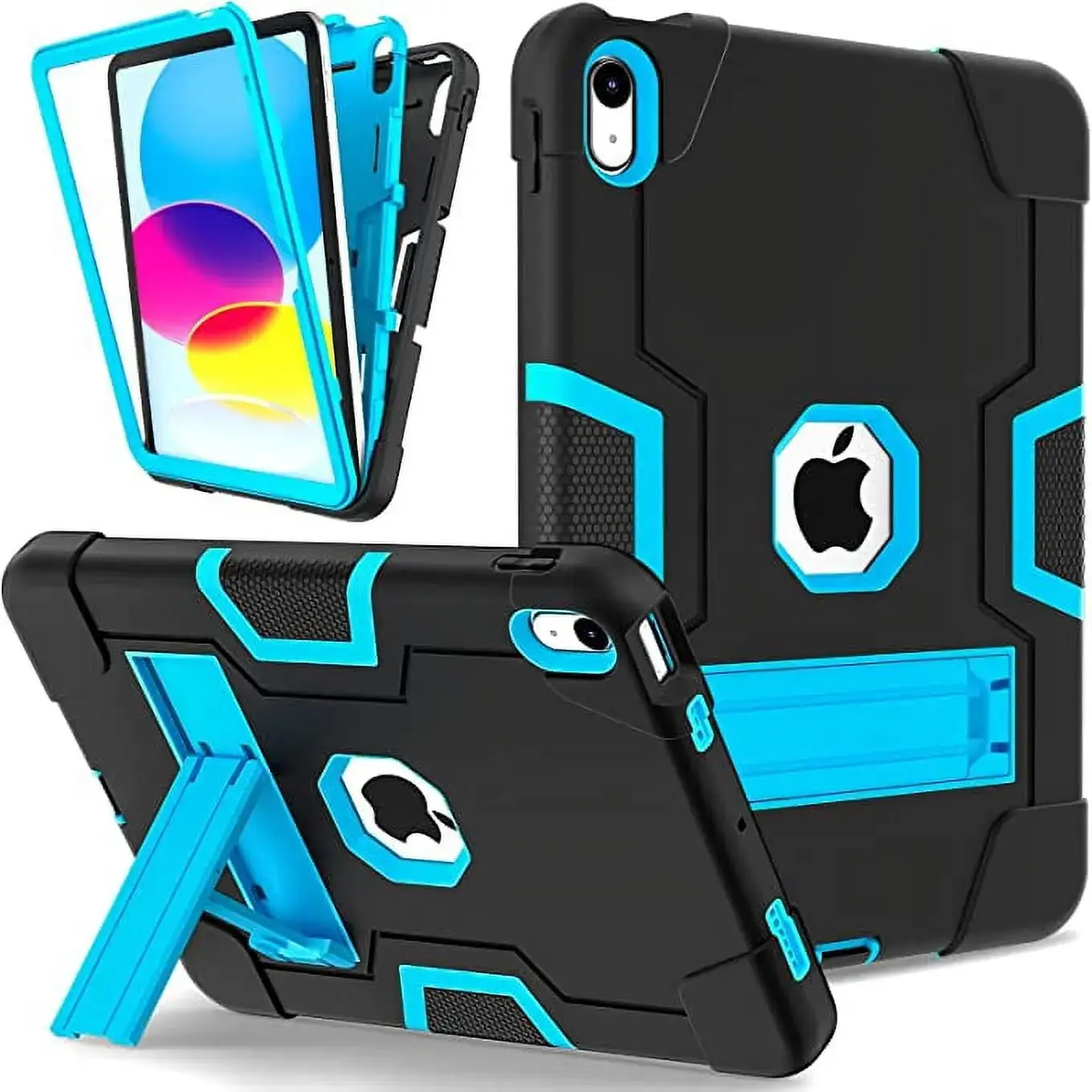 Entronix Case Compatible with iPad 10th Gen 10.9" (2022) - Triple-Layer Heavy Duty Protection