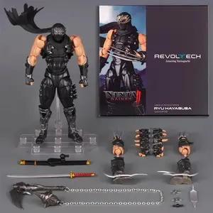 Revoltech Yamaguchi Ninja Gaiden Ryu Hayabusa 1/12 Scale Articulated Action Figure With Bonus Collectible Model For Game Fans