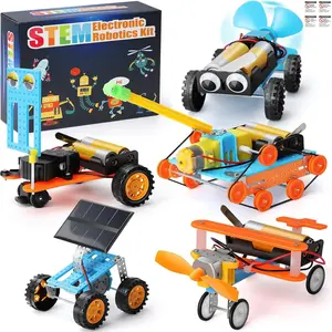 5 Sets Science Robot Experiment Kit, STEM Toys Crafts Robotics Science Kits，Educational STEM Toy for Kids, DIY Robotics Set, Fun Learning Activity, Ideal Gift for Children
