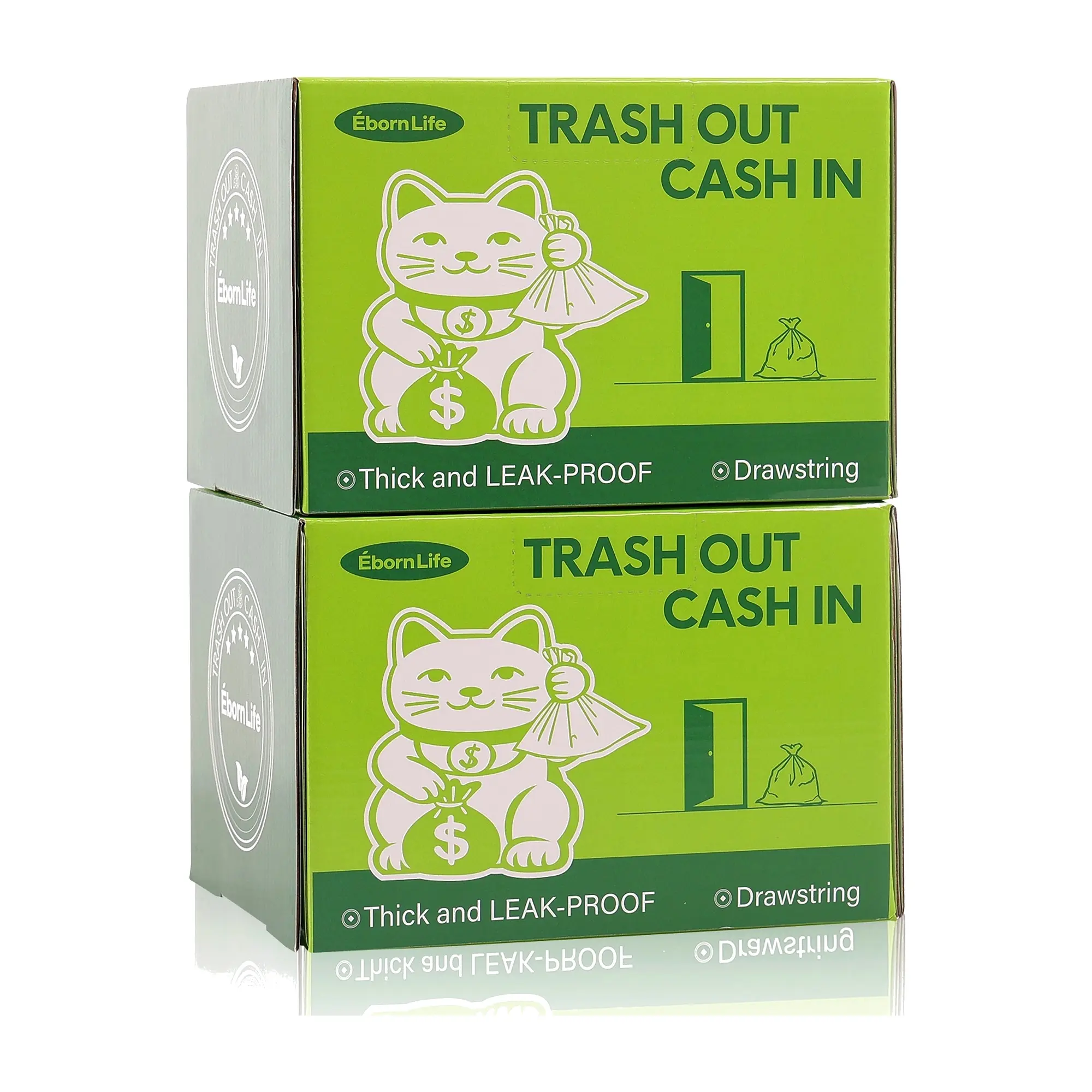 4 Gal Drawstring Trash Bags, 240 Count - Leak-Proof, Tear-Resistant Drawstring Bags for Office & Kitchen Household Use, Drawstring Bag