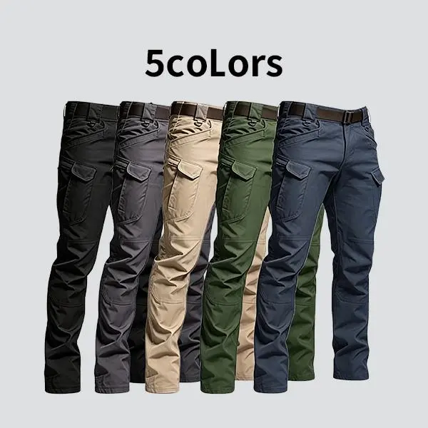 HOMUG Men's Lightweight Cargo Pants – Sturdy and durable, featuring large-capacity zippered pockets and straight-cut hems. Available in multiple colors, they are ideal for spring and autumn wear.