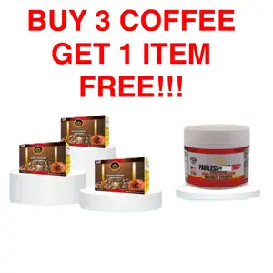 Bogo Coffee Beverage - Ganoderma Coffee - Buy 3 Get 1 Free Offer - No Warranty - 12 Months - Ambient Formula