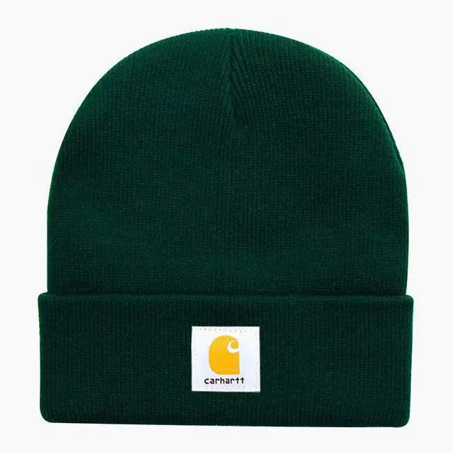 Carhartt Warm Watch Hat Acrylic Knit Beanie Winter Cap for Men Women Stretch Cuffed Skull Hat Outdoor Workwear Streetwear Casual Everyday Wear Cold Weather Adult One Size Gift