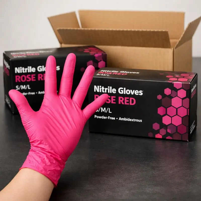 102/1000 Light Pink Nitrile Disposable Gloves, 4.62 Mil, Excellent Tactility, Powder-Free - Latex-like Feel, Suitable for Tattooing, Hair Styling, Handicrafts, Pet Playing, Dishwashing, Daily House Cleaning, Practical for Life. Light pink, Baby pink,