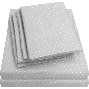 4 Piece 1500 Count Brushed Microfiber Deep Sheet Set - 2 Pillow,