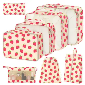 8 Set Packing Cubes Set - Organize & Save Space in Suitcases, Portable & Durable Travel Organizers for Clothes, Toiletries & More, Essential Travel Accessories, Travel Organizer Set for Women & Men, Travel Organization Pouch