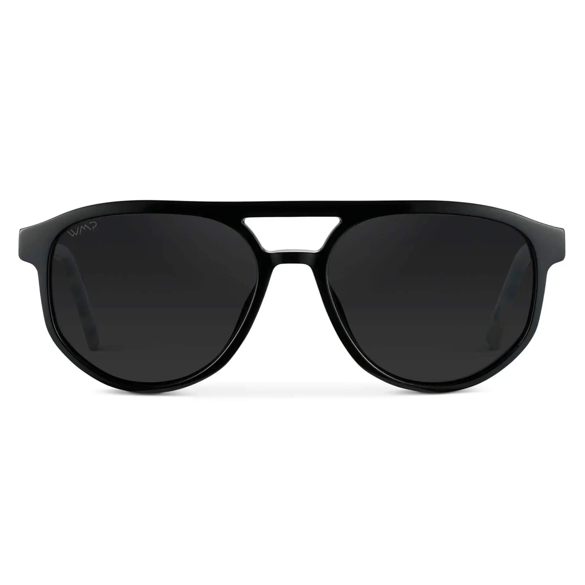 Hudson - Men's Double Bridge Oversized Aviator Sunglasses