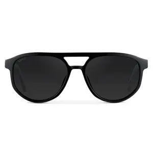 Hudson - Men's Double Bridge Oversized Aviator Sunglasses